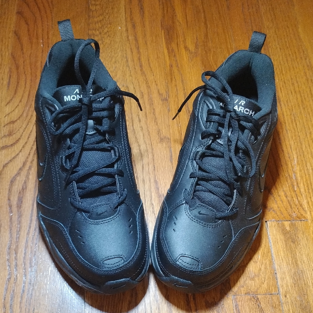 Nike Air Monarch IV Men's Black Athletic Shoes